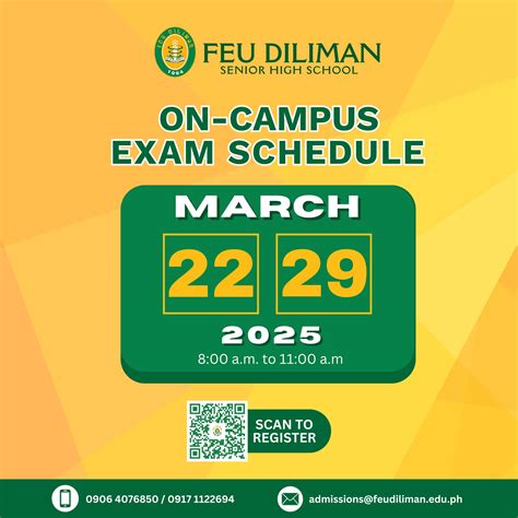 feu entrance exam schedule|Senior High School FAQs .